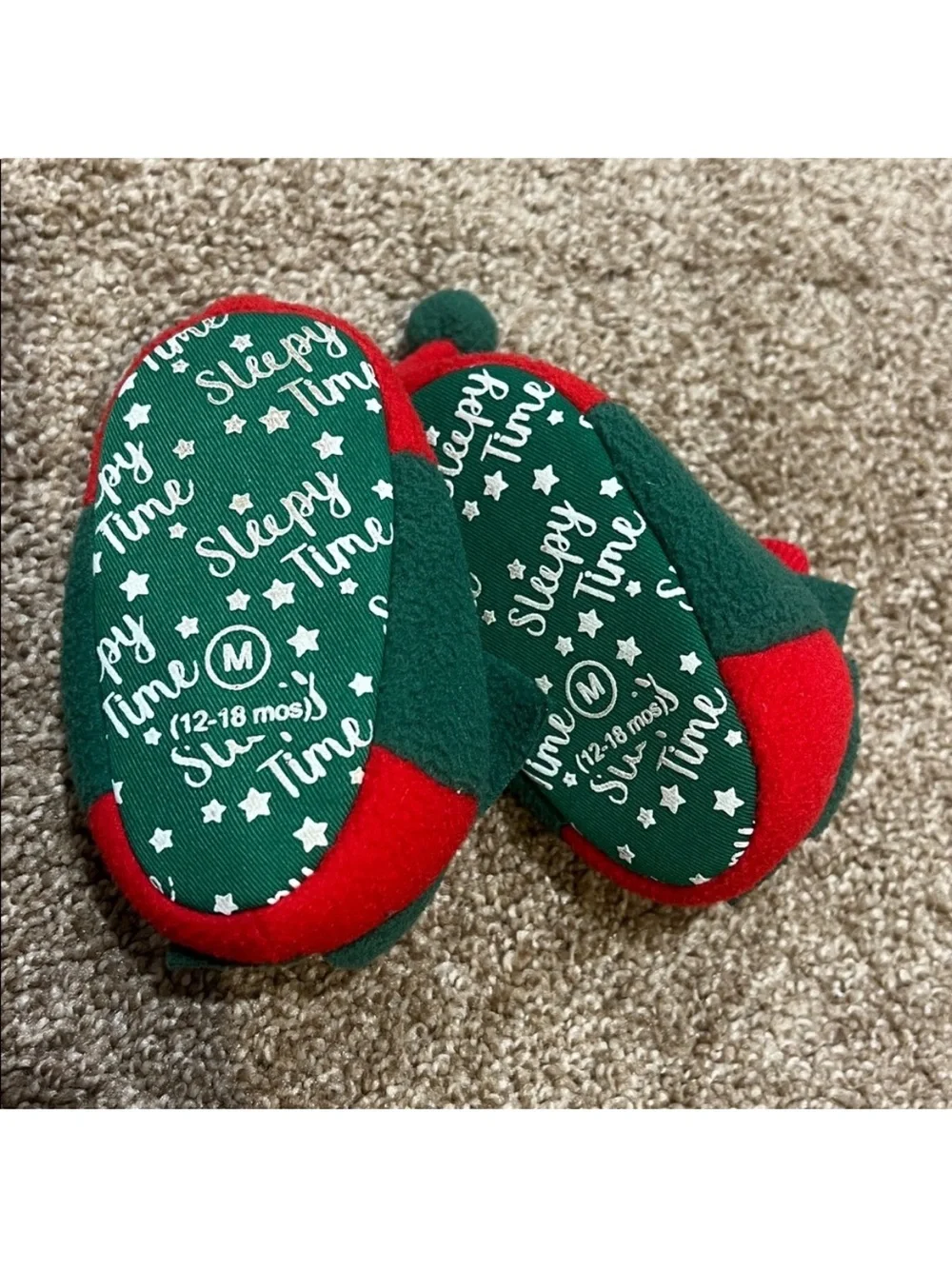 Santa’s Elf Slippers 12-18 Months